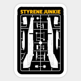 Styrene Junkie (scalemodel enthousiasts) Sticker